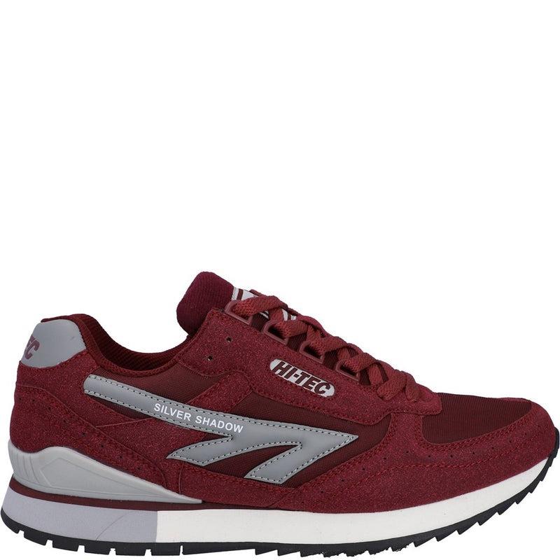 Hi-Tec Silver Shadow OG cherry red retro 80's running trainers shoes
