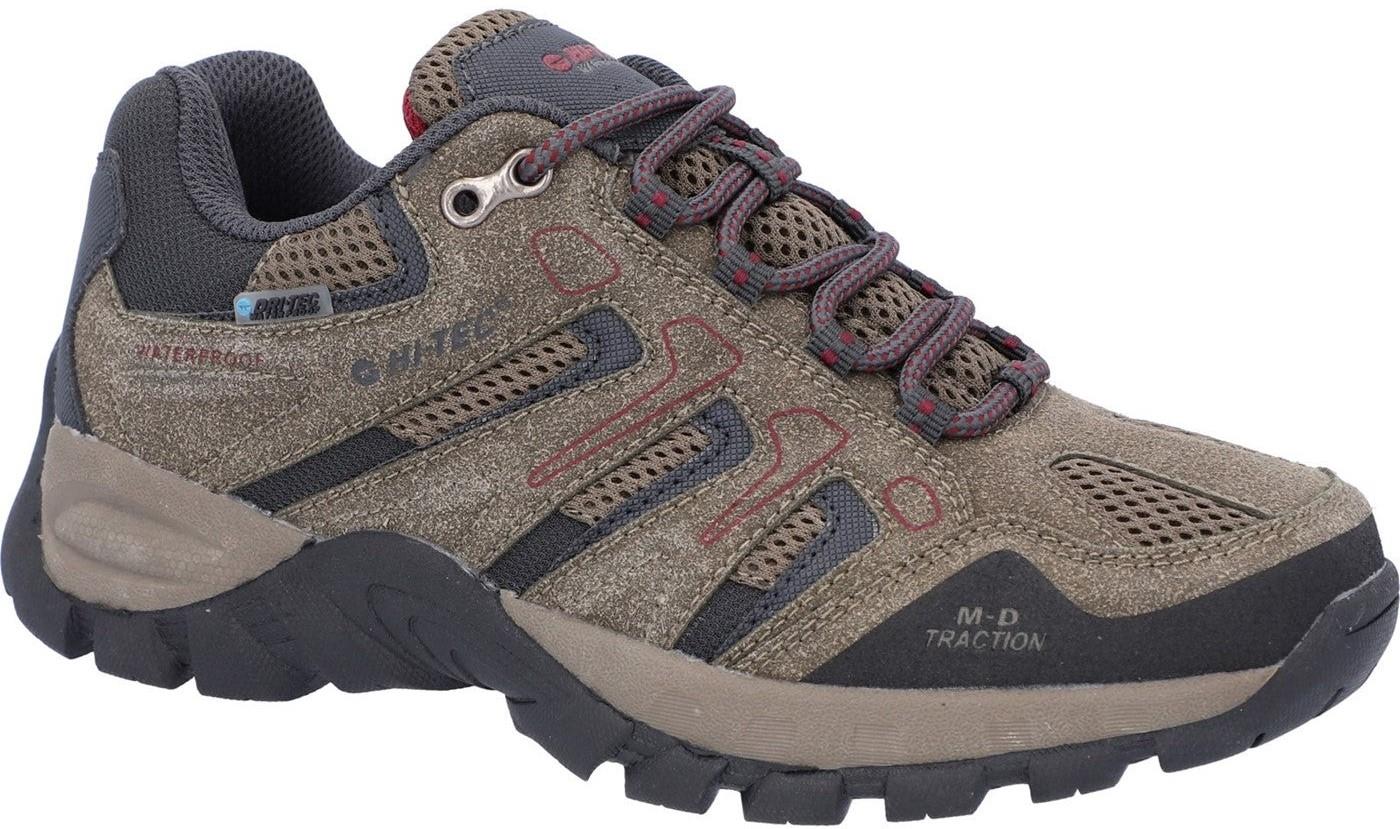 Hi-Tec Torca Low womens dark taupe waterproof walking hiking shoes