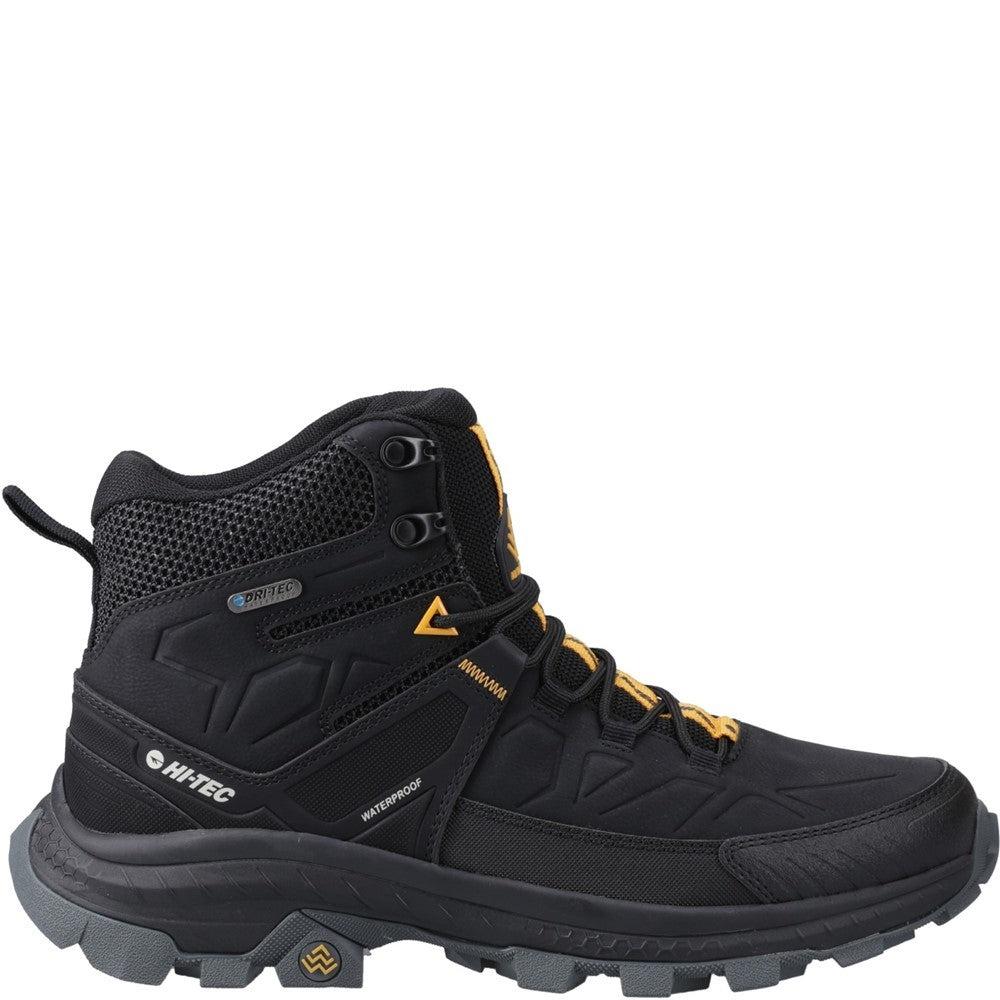 Hi-Tec Rainer black waterproof breathable walking hiking lace up boots