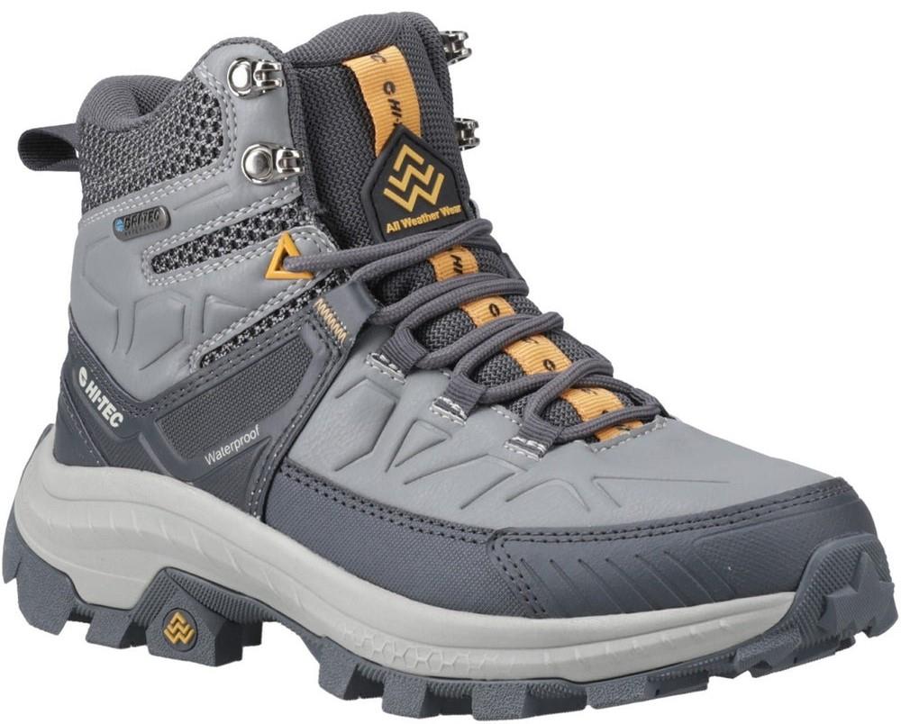 Hi-Tec Rainer womens grey waterproof breathable walking hiking lace up boots