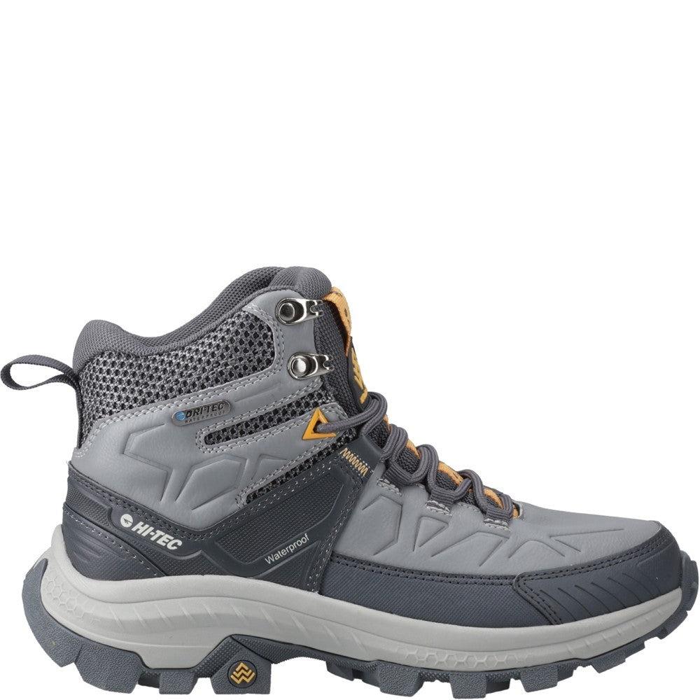 Hi-Tec Rainer womens grey waterproof breathable walking hiking lace up boots