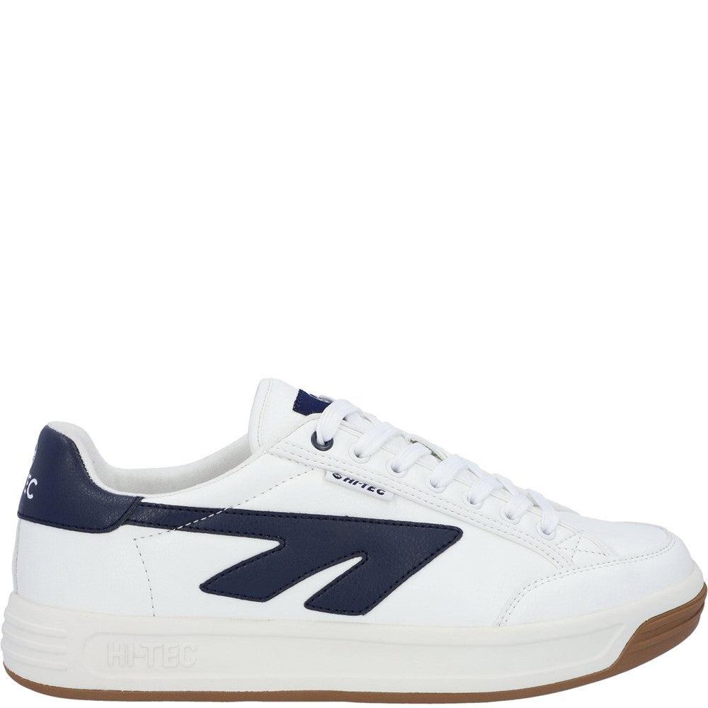 Hi-Tec Freedom white/navy lace up court trainers shoes