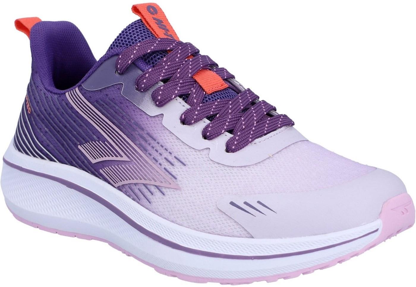 Hi-Tec Santorini womens purple lightweight gym jogging running trainers shoes
