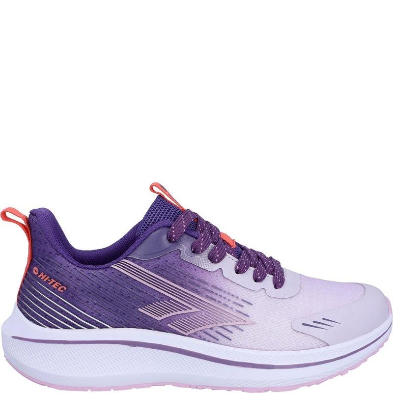 Hi-Tec Santorini womens purple lightweight gym jogging running trainers shoes