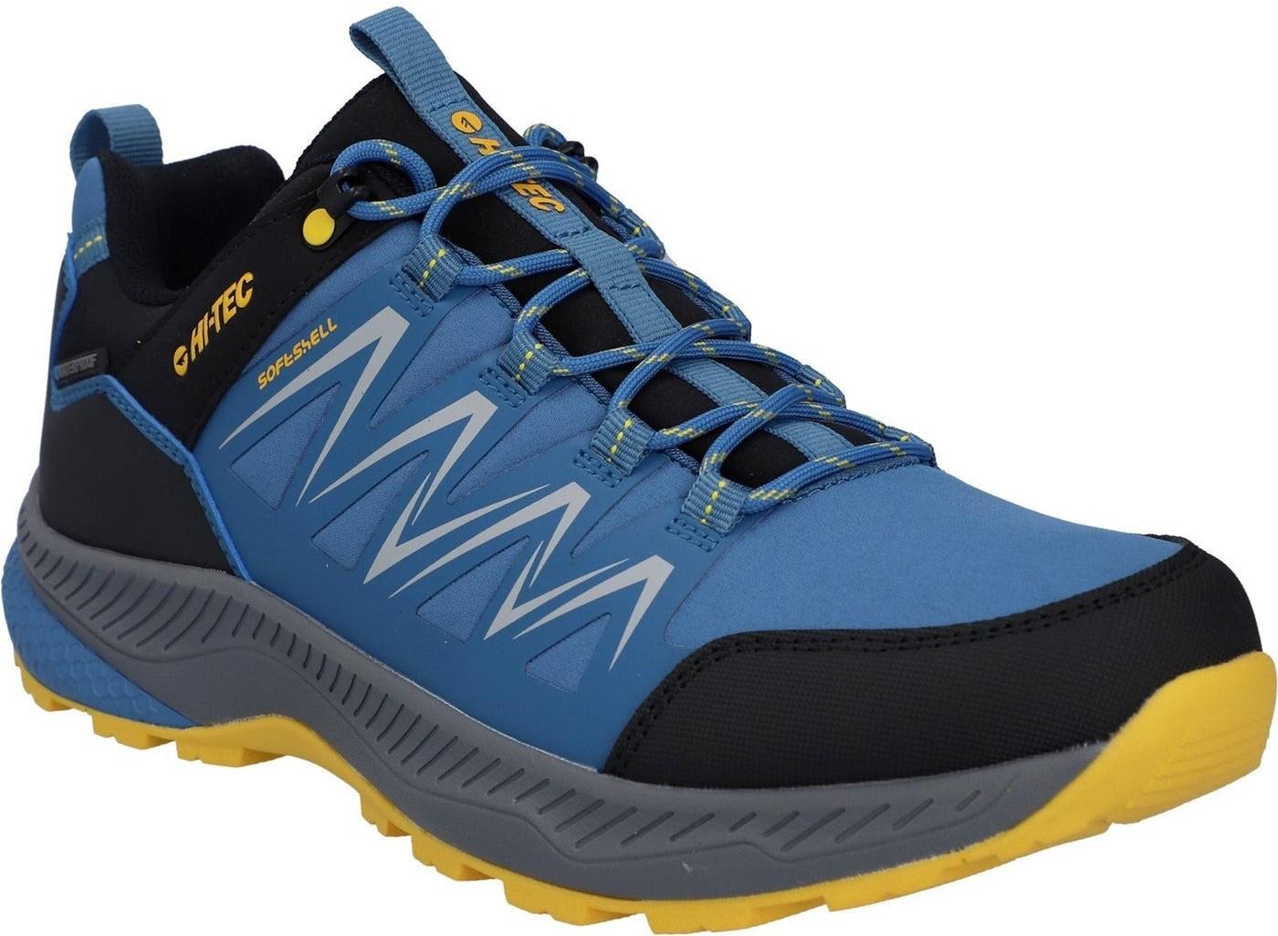 Hi-Tec Stealth Low blue waterproof trail hiking walking shoes