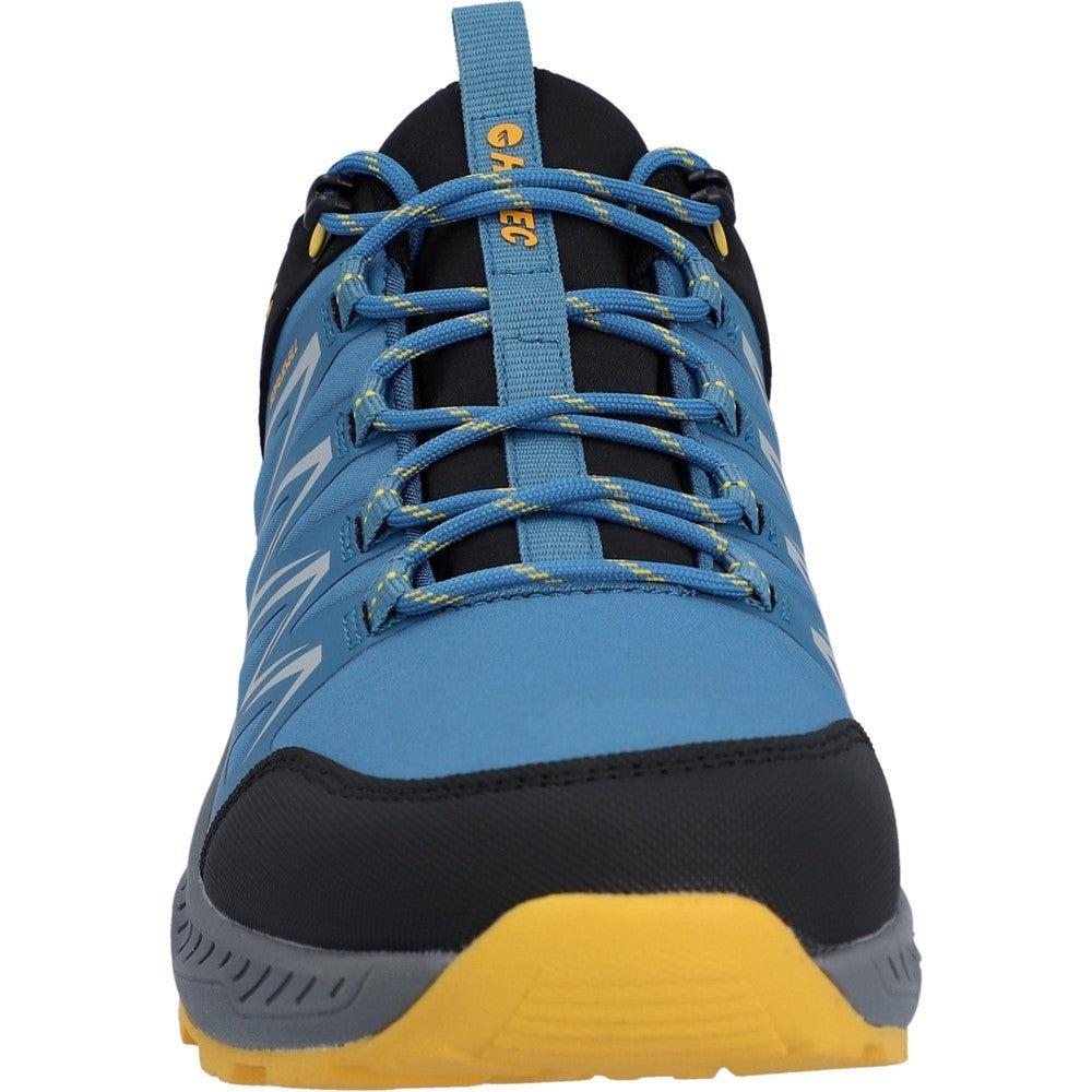Hi-Tec Stealth Low blue waterproof trail hiking walking shoes