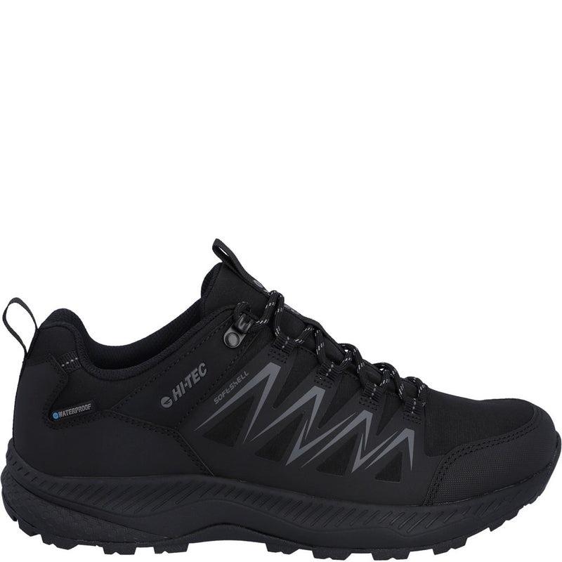Hi-Tec Stealth Low black waterproof trail hiking walking shoes