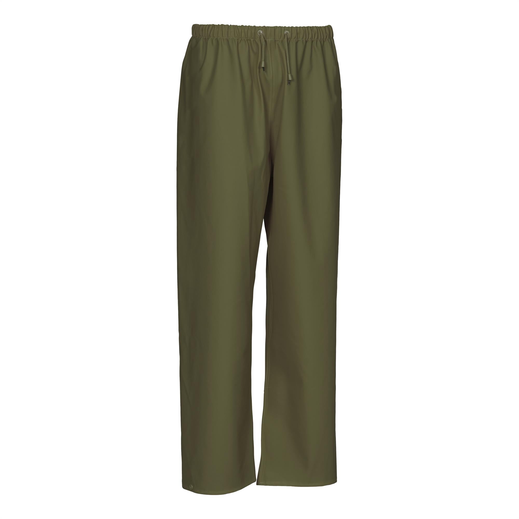 Elka olive green waterproof agricultural elasticated waist trouser