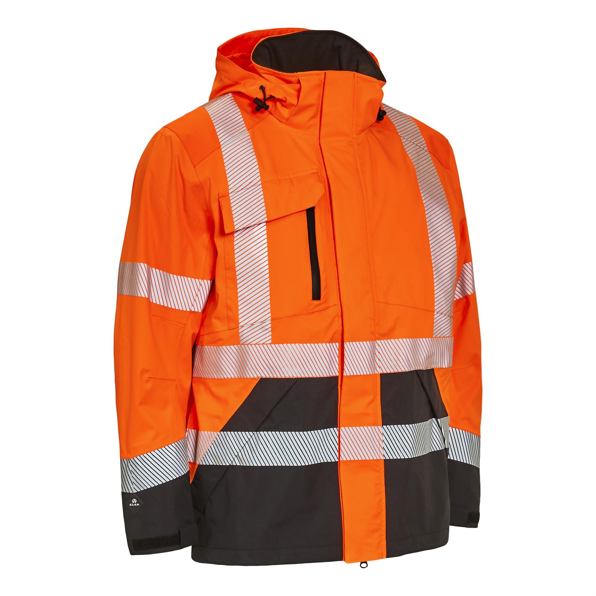 Elka Visible Xtreme high visibility waterproof breathable stretch jacket