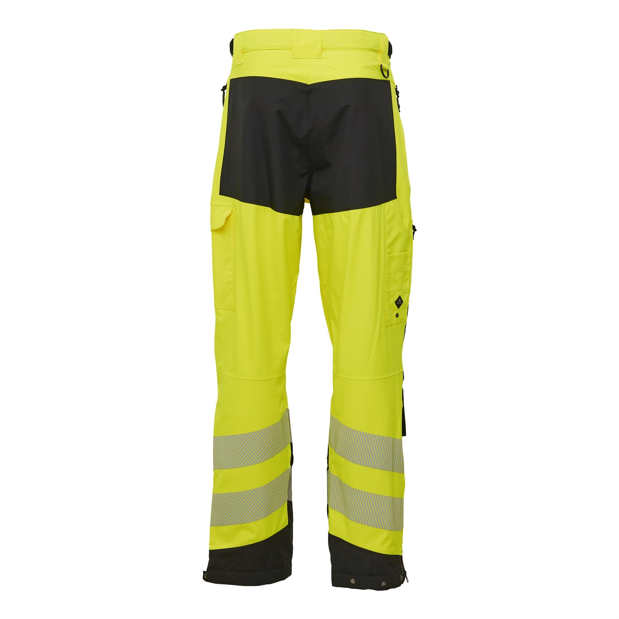 Elka Visible Xtreme Stretch high visibility waterproof breathable trousers