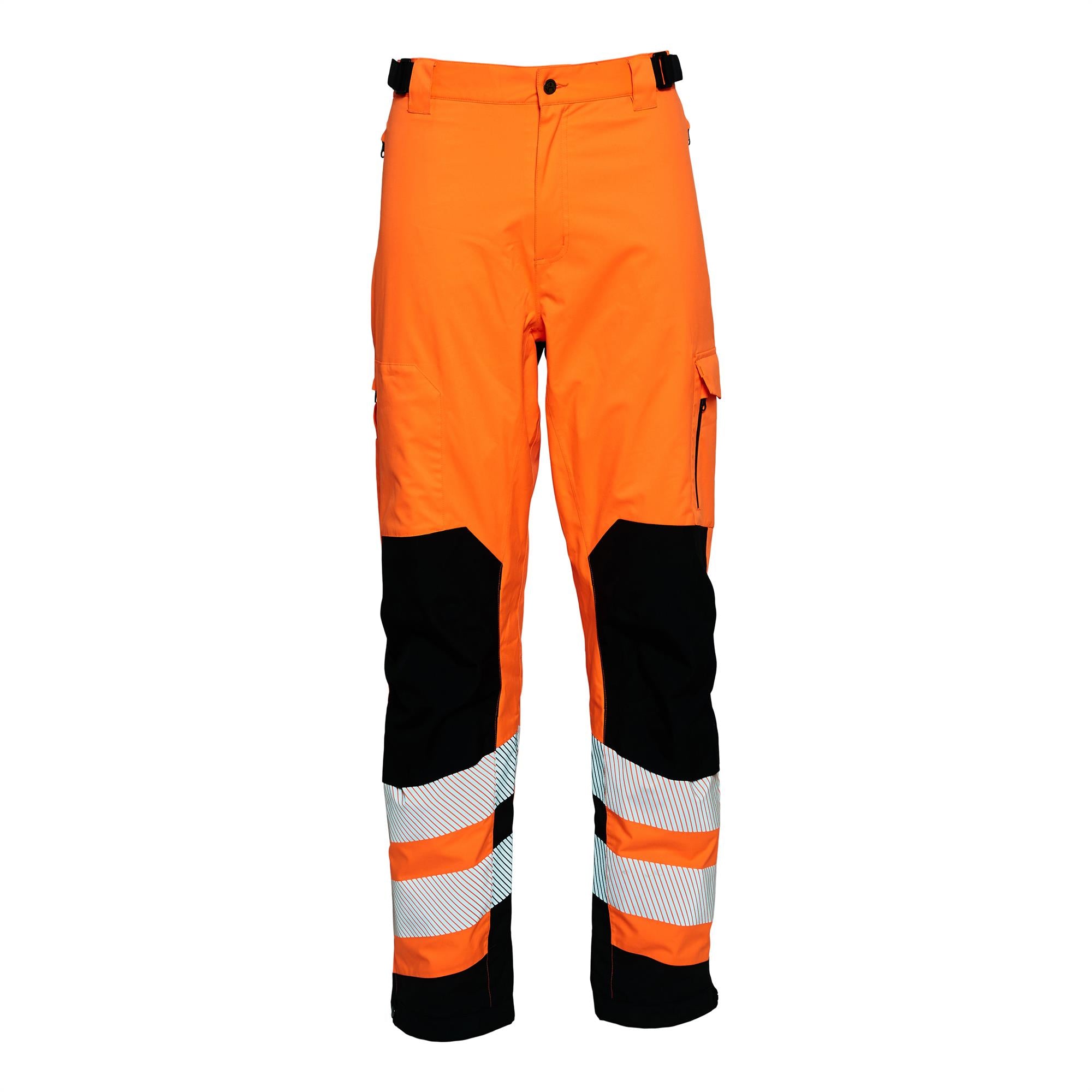 Elka Visible Xtreme Stretch high visibility waterproof breathable trousers