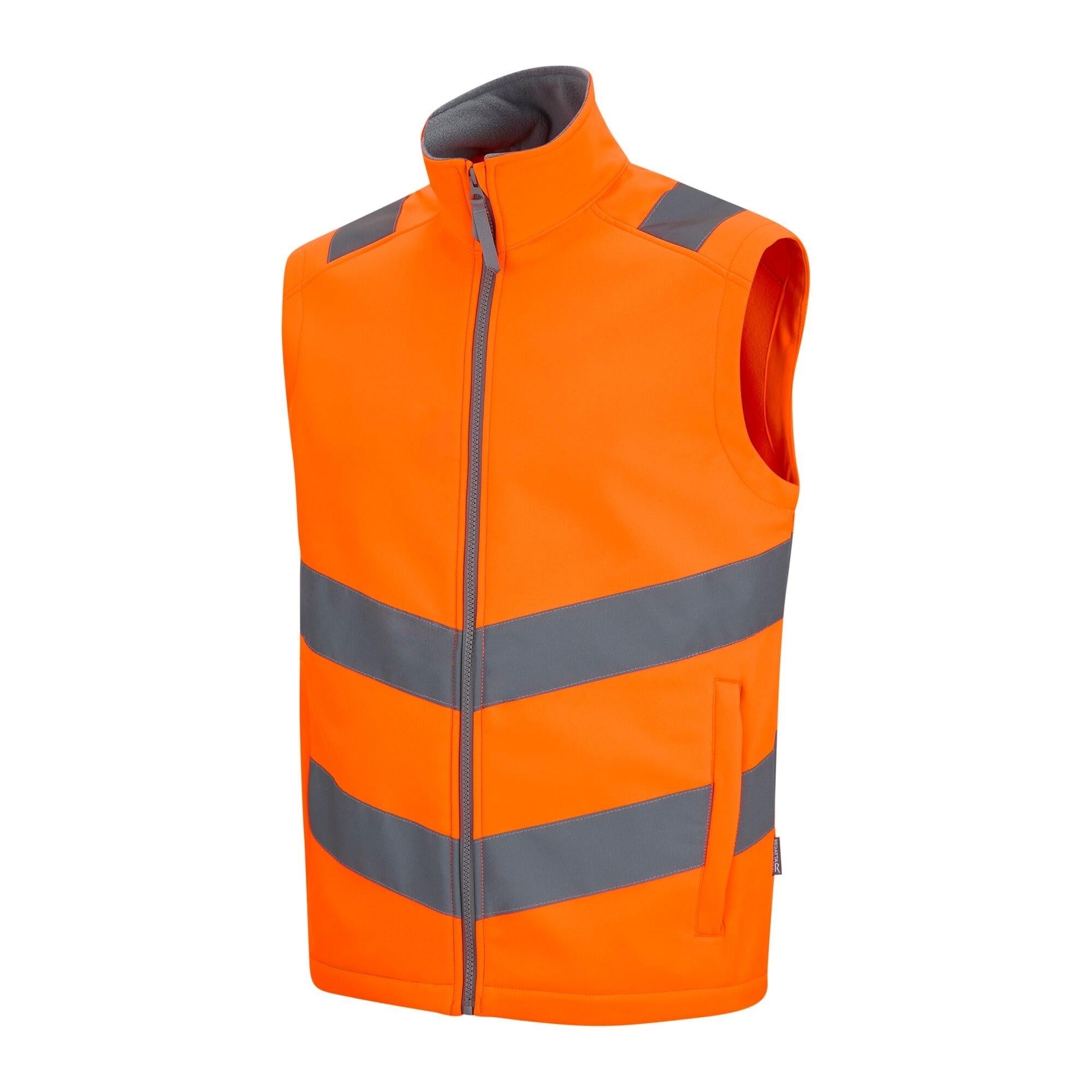 Regatta Hi-Vis Pro Contract Ablaze orange warm work bodywarmer TRB201