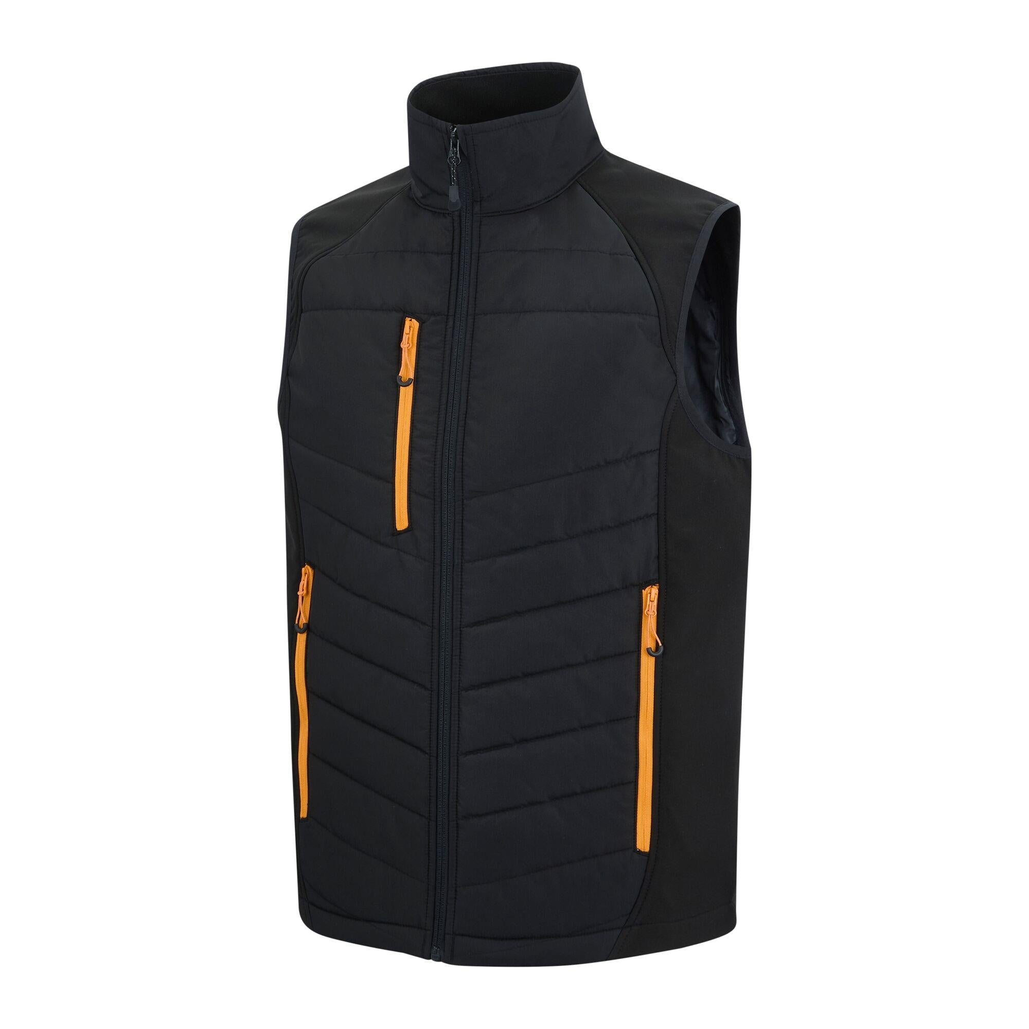 Regatta Pro Universal black/orange water repellent bodywarmer TRB203