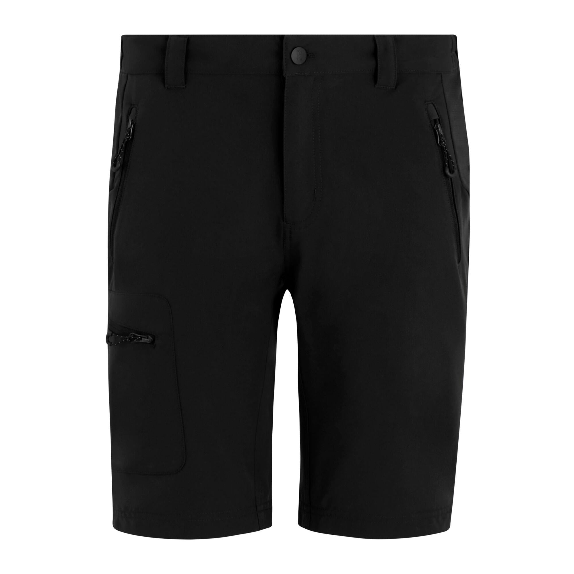 Regatta Prolite Stretch black multi pocket work shorts TRJ613