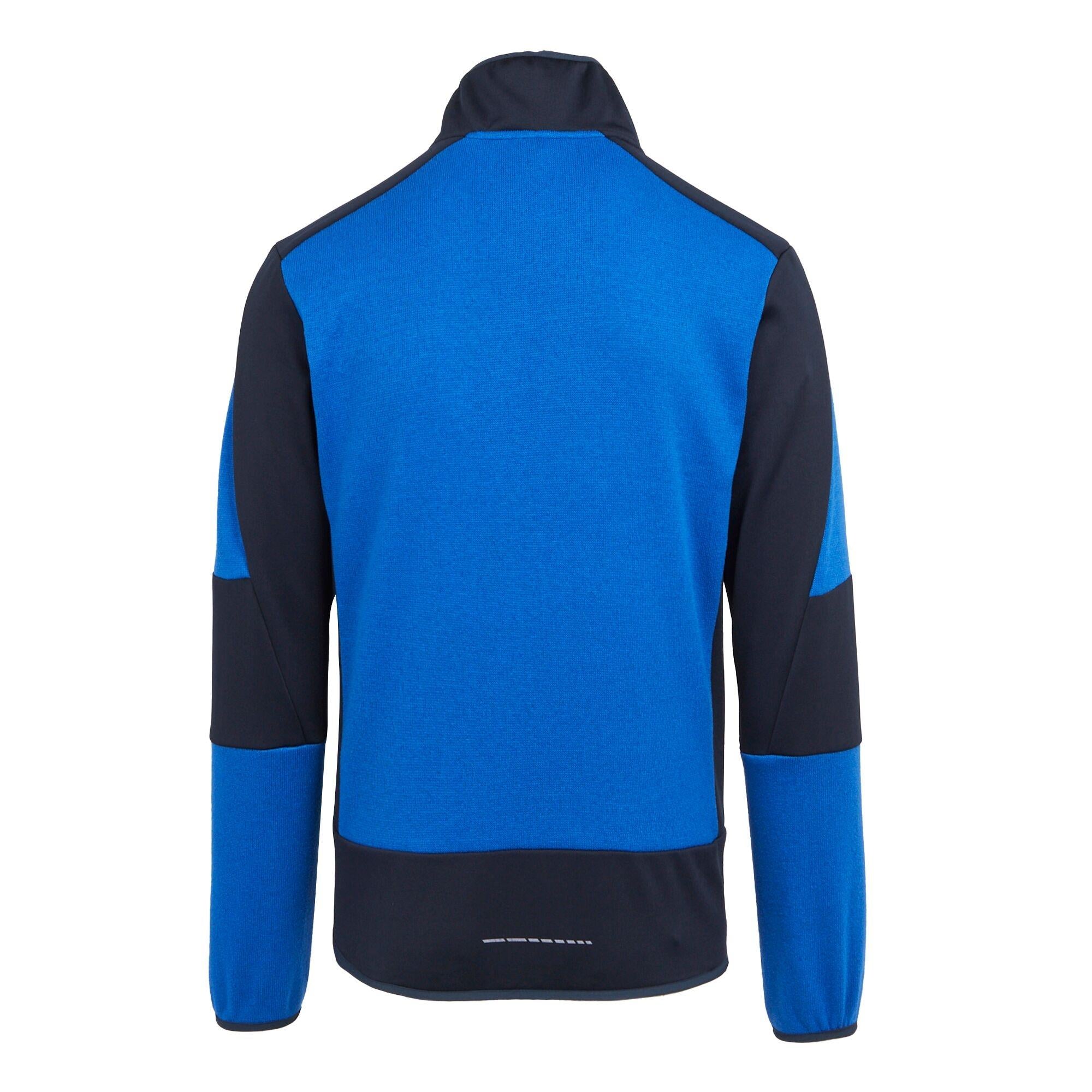 Regatta E-Volve strong blue/navy men's knit-fleece full-zip midlayer stretch top TRF720