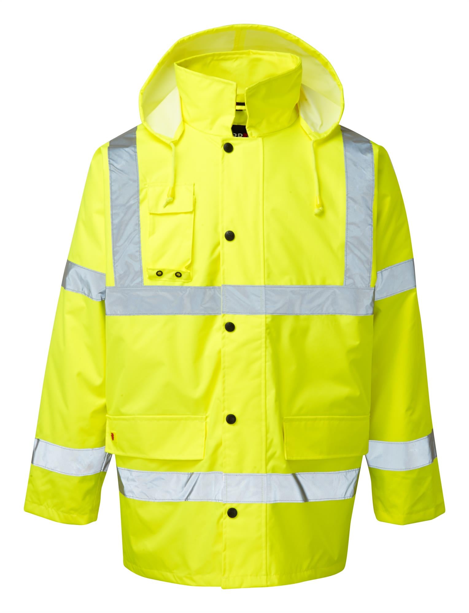 Yellow high visibility waterproof windproof motorway traffic coat size 3XL #210