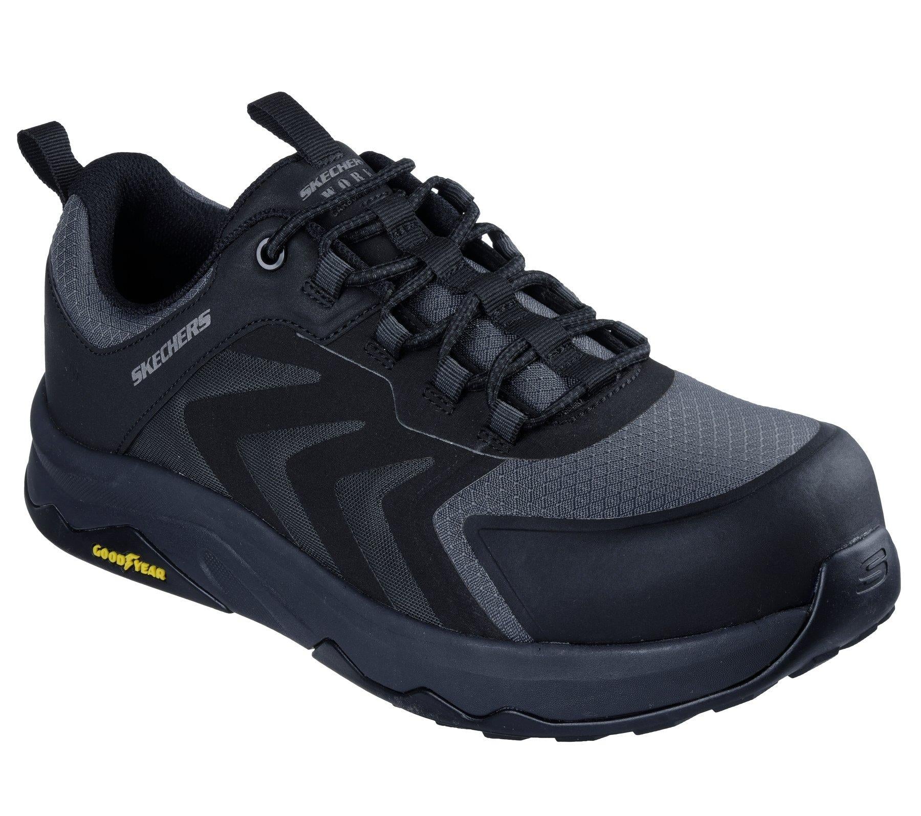 Skechers Speed Flex Trekker black composite safety work trainers shoes 200255EC