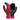 Black PU palm red breathable knitted liner work glove STGP140RED