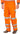 ARC flash flame-retardent high-visibility orange Rail cargo work trouser