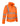 Orange high-visibility women's softshell windproof jacket