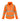 Orange high-visibility women's softshell windproof jacket