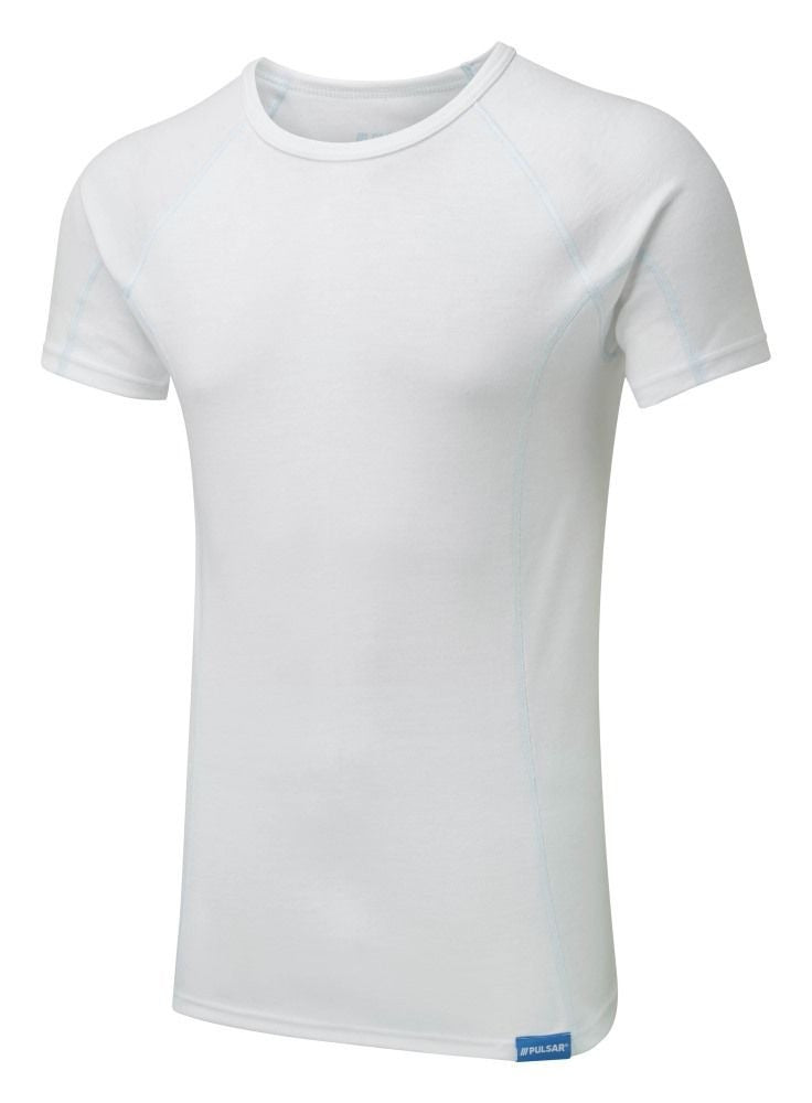 PULSAR® Blizzard -15° white short-sleeve men's thermal top #BZ1502