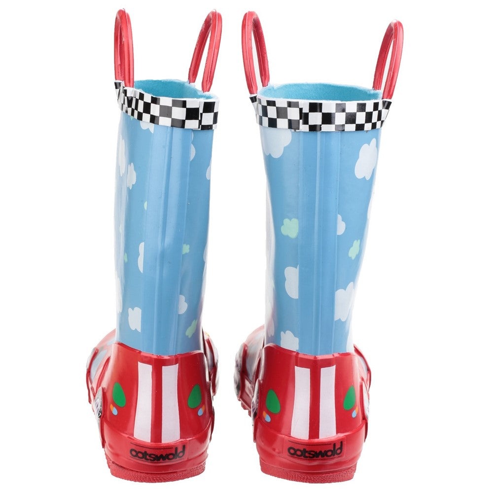 Cotswold Puddle Racer kid's rubber waterproof pull-on wellington boot