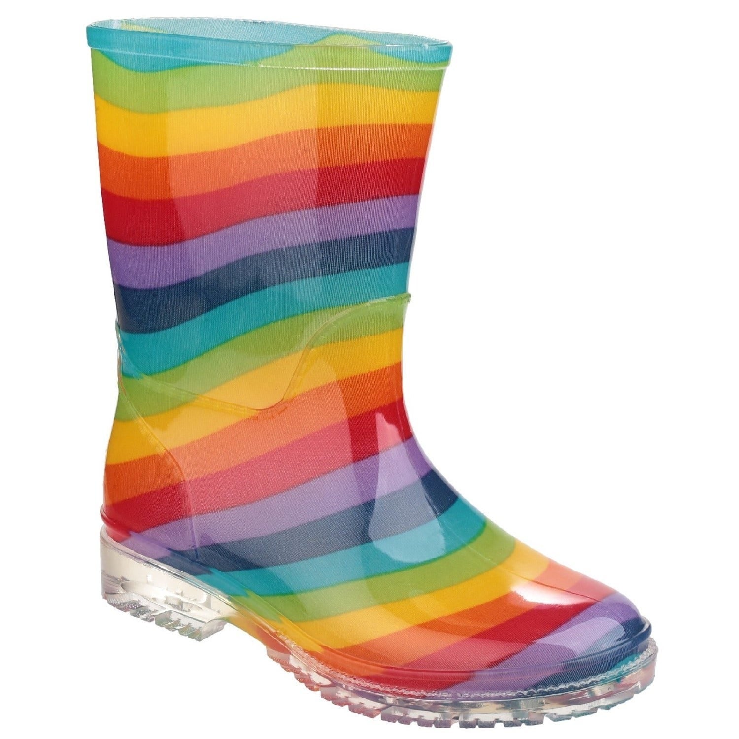 Cotswold Rainbow kid's pvc waterproof wellington boot