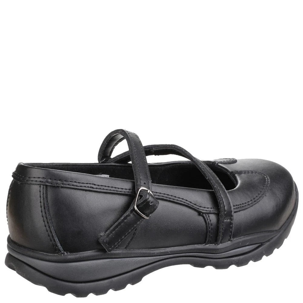 Amblers FS55 S1P black womens steel toe-cap/midsole Mary Jane safety shoe