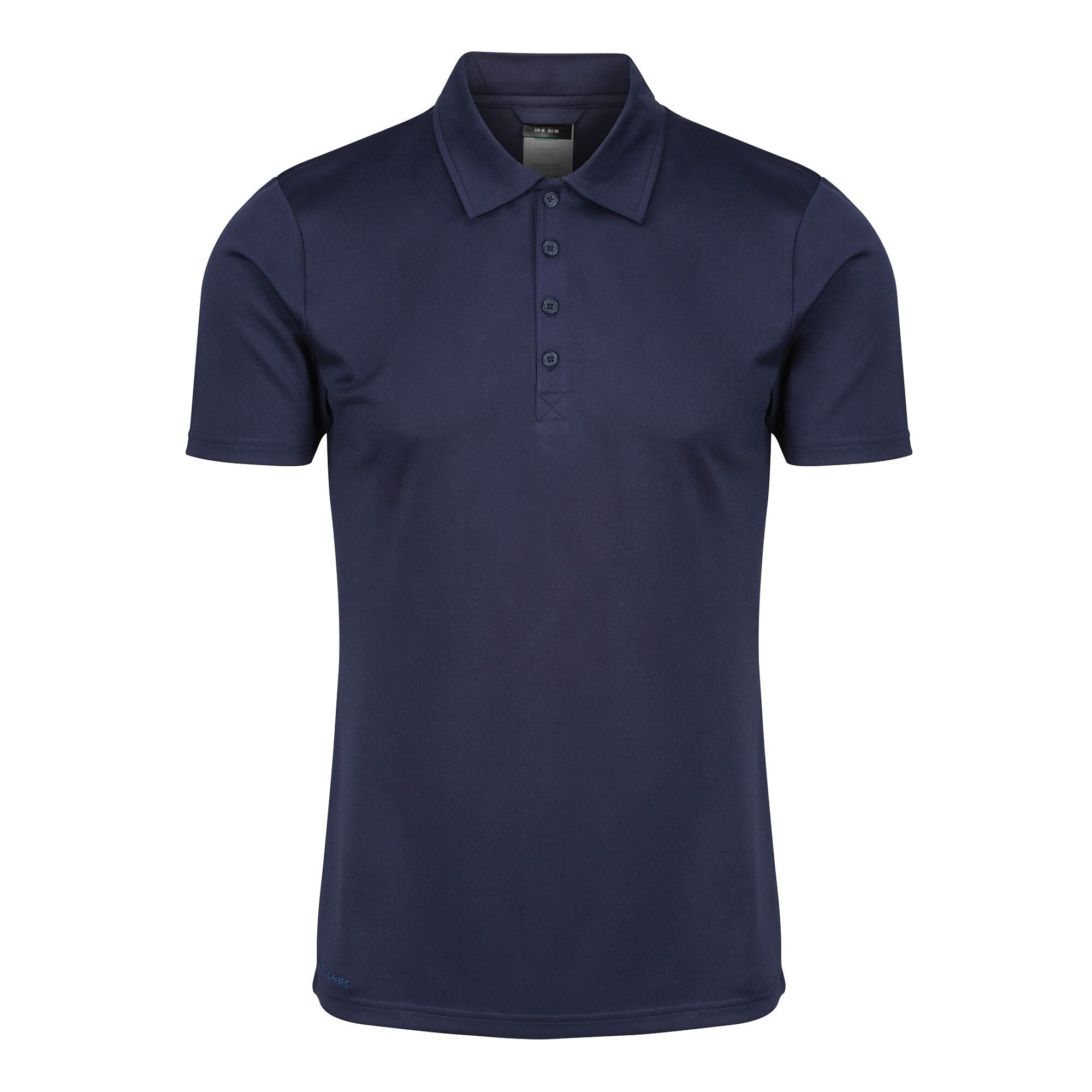 Regatta navy men's recycled Coolweave polo-shirt #TRS196