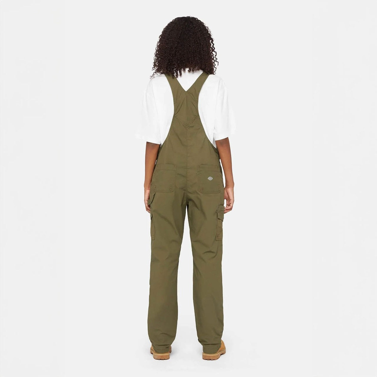 Dickies green women's cotton/nylon work bib and brace overall